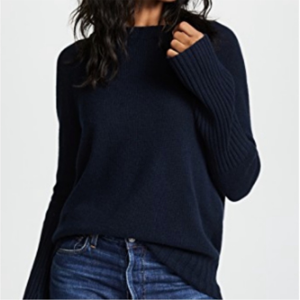 360Cashmere Maikee Navy Cashmere Sweater Small